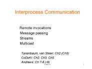 Interprocess Communication