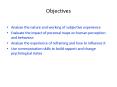 Objectives PowerPoint PPT Presentation