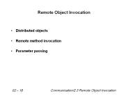 Remote Object Invocation