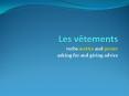 Les vtements PowerPoint PPT Presentation