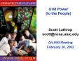 Grid Power (to the People) PowerPoint PPT Presentation