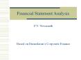 Financial Statement Analysis PowerPoint PPT Presentation