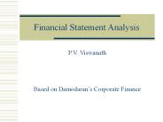 Financial Statement Analysis