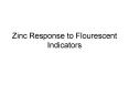 Zinc Response to Flourescent Indicators PowerPoint PPT Presentation