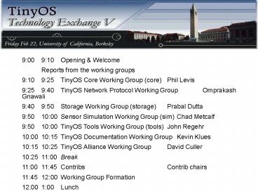 Berkeley NEST Wireless OEP