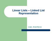 Linear Lists 
