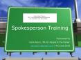 Spokesperson Training PowerPoint PPT Presentation