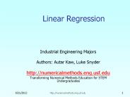 Linear Regression