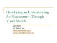 Developing an Understanding for Measurement Through Visual Models PowerPoint PPT Presentation