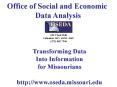 Office of Social and Economic PowerPoint PPT Presentation