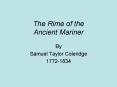 The Rime of the Ancient Mariner PowerPoint PPT Presentation