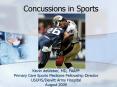 Concussions in Sports PowerPoint PPT Presentation