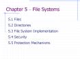 Chapter 5 File Systems PowerPoint PPT Presentation
