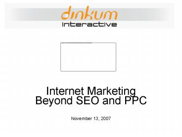 Internet Marketing
