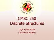 CMSC 250 Discrete Structures