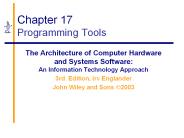 Chapter 17 Programming Tools