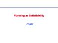 Planning as Satisfiability PowerPoint PPT Presentation
