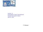 Perturbation Theory Development