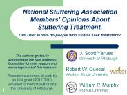 National Stuttering Association Members
