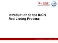 Introduction to the IUCN Red Listing Process PowerPoint PPT Presentation