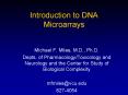 Introduction to DNA Microarrays PowerPoint PPT Presentation