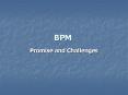 BPM PowerPoint PPT Presentation