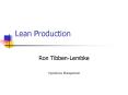 Lean Production PowerPoint PPT Presentation