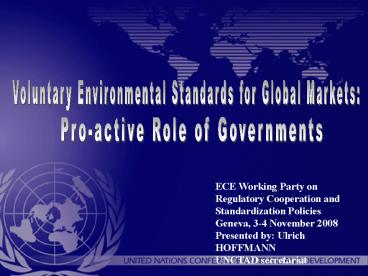 ECE Working Party on Regulatory Cooperation and Standardization Policies