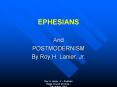 EPHESIANS PowerPoint PPT Presentation