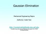 Gaussian Elimination