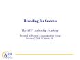 Branding for Success PowerPoint PPT Presentation
