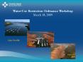 Water-Use Restriction Ordinance Workshop PowerPoint PPT Presentation