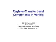 Register-Transfer Level Components in Verilog