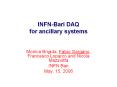 INFN-Bari DAQ for ancillary systems PowerPoint PPT Presentation