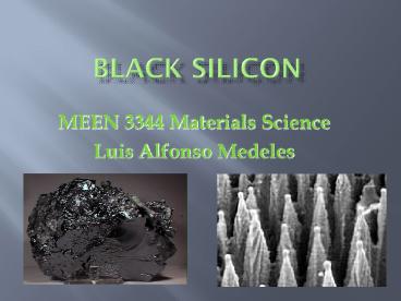 Black Silicon