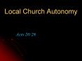 Local Church Autonomy PowerPoint PPT Presentation