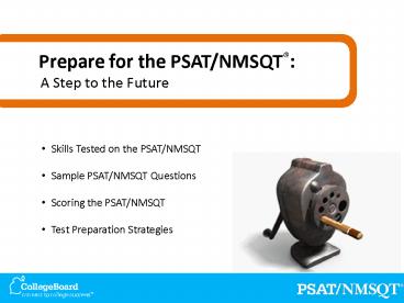 Skills Tested on the PSATNMSQT