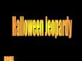 Halloween Jeopardy PowerPoint PPT Presentation