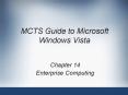 MCTS Guide to Microsoft Windows Vista PowerPoint PPT Presentation