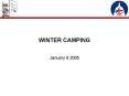 WINTER CAMPING PowerPoint PPT Presentation