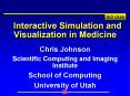 Interactive Simulation and Visualization in Medicine PowerPoint PPT Presentation