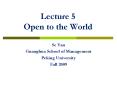 Lecture 5 Open to the World PowerPoint PPT Presentation