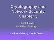 Cryptography and Network Security Chapter 3