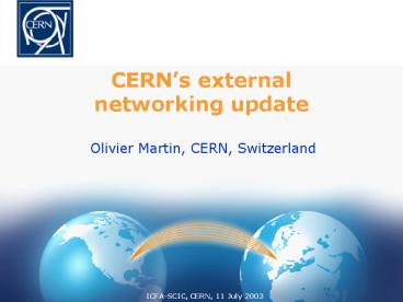 CERNs external networking update