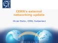 CERNs external networking update PowerPoint PPT Presentation