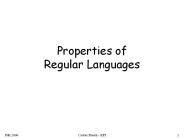 Properties of Regular Languages