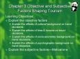 Chapter 3 Objective and Subjective Factors Shaping Tourism PowerPoint PPT Presentation