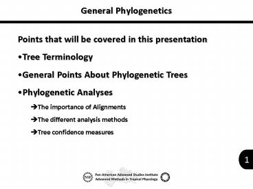 General Phylogenetics