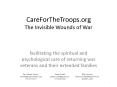 CareForTheTroops'org The Invisible Wounds of War PowerPoint PPT Presentation