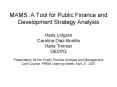 MAMS: A Tool for Public Finance and Development Strategy Analysis PowerPoint PPT Presentation